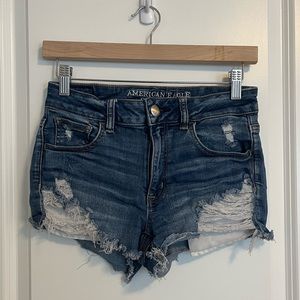 American Eagle Hi-Rise Shortie Shorts